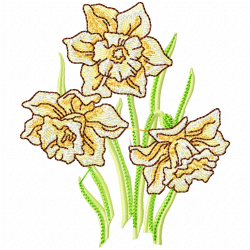 Flowers And Tree Embroidery Design 2 Flowers And Tree Embroidery Design 2